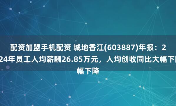 配资加盟手机配资 城地香江(603887)年报：2024年员工人均薪酬26.85万元，人均创收同比大幅下降