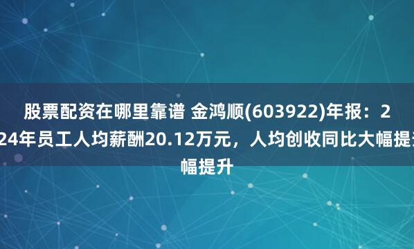 股票配资在哪里靠谱 金鸿顺(603922)年报：2024年员工人均薪酬20.12万元，人均创收同比大幅提升