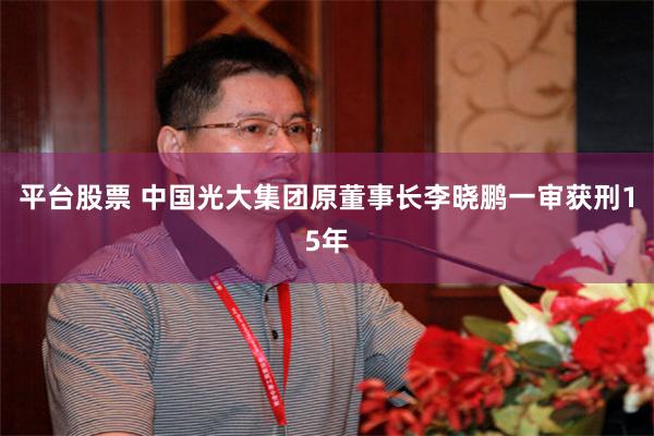 平台股票 中国光大集团原董事长李晓鹏一审获刑15年