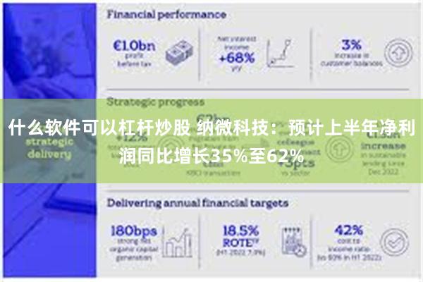 什么软件可以杠杆炒股 纳微科技：预计上半年净利润同比增长35%至62%