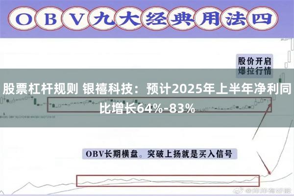 股票杠杆规则 银禧科技：预计2025年上半年净利同比增长64%-83%
